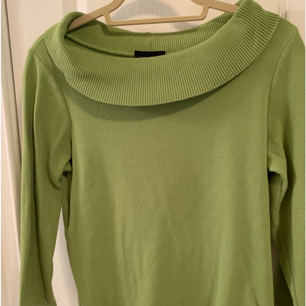 Rafaella 3/4 sleeve cowl neck sweater